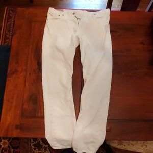 Men's 32X34 Polo Ralph Lauren White Straight Jeans